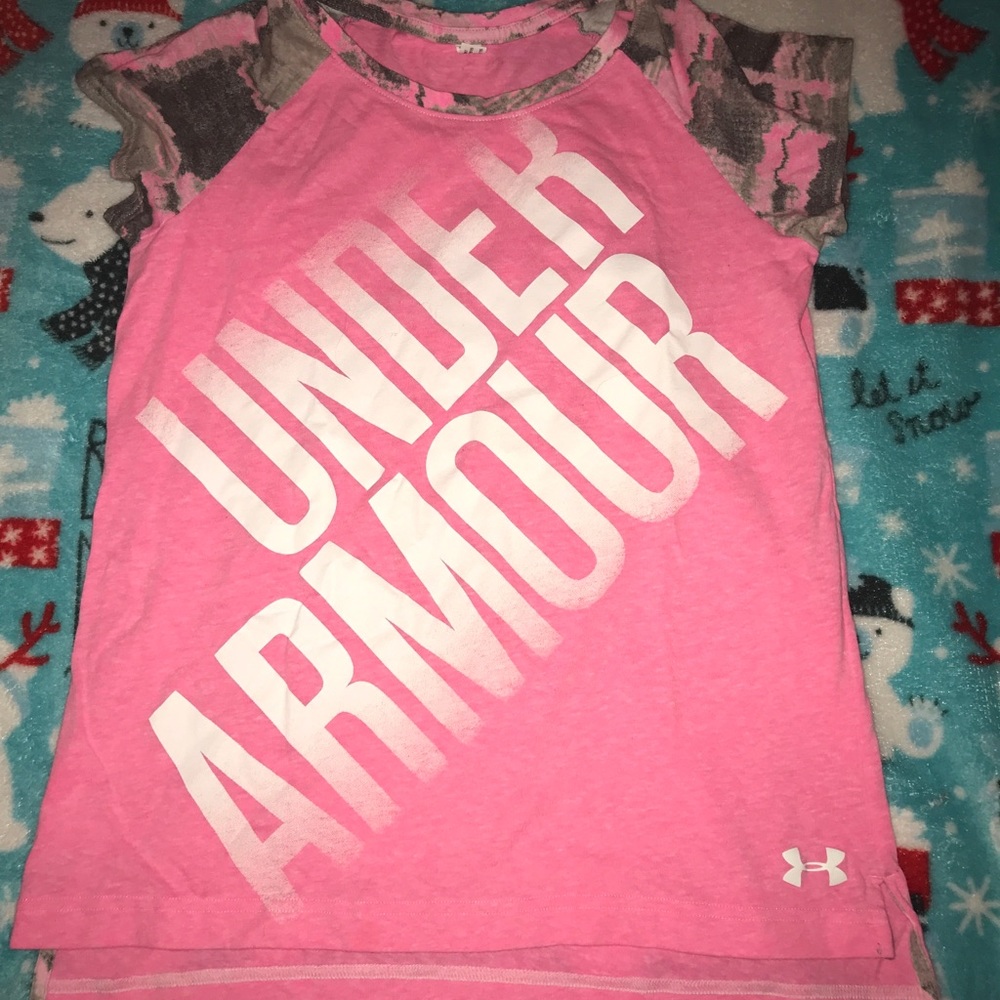 Pink Under Armour shirt
